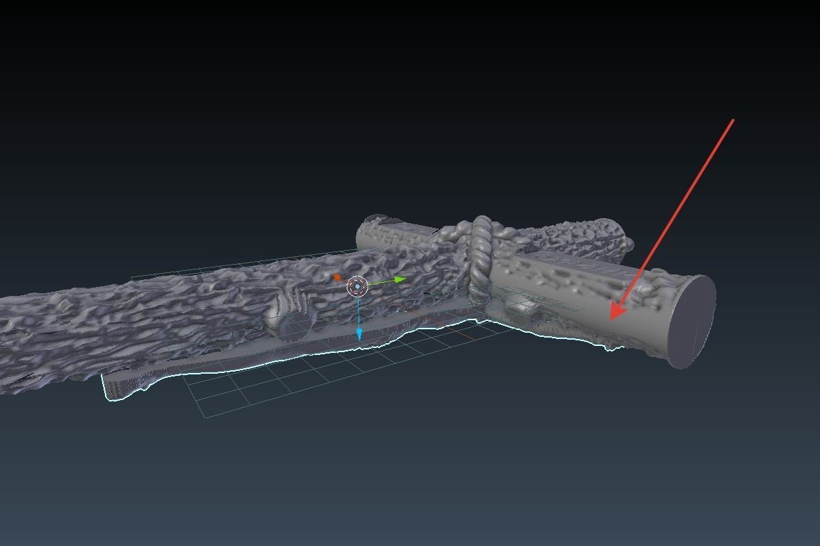 Wooden cross 3 3D print model_3