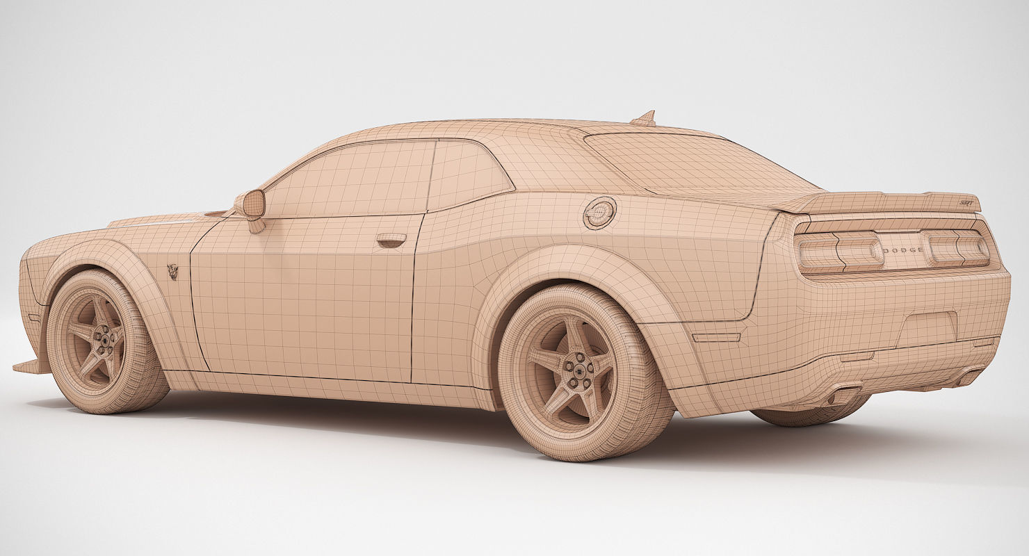 Dodge Challenger SRT Demon 2018 3D model_12