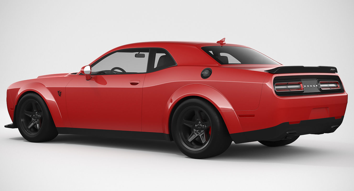 Dodge Challenger SRT Demon 2018 3D model_3