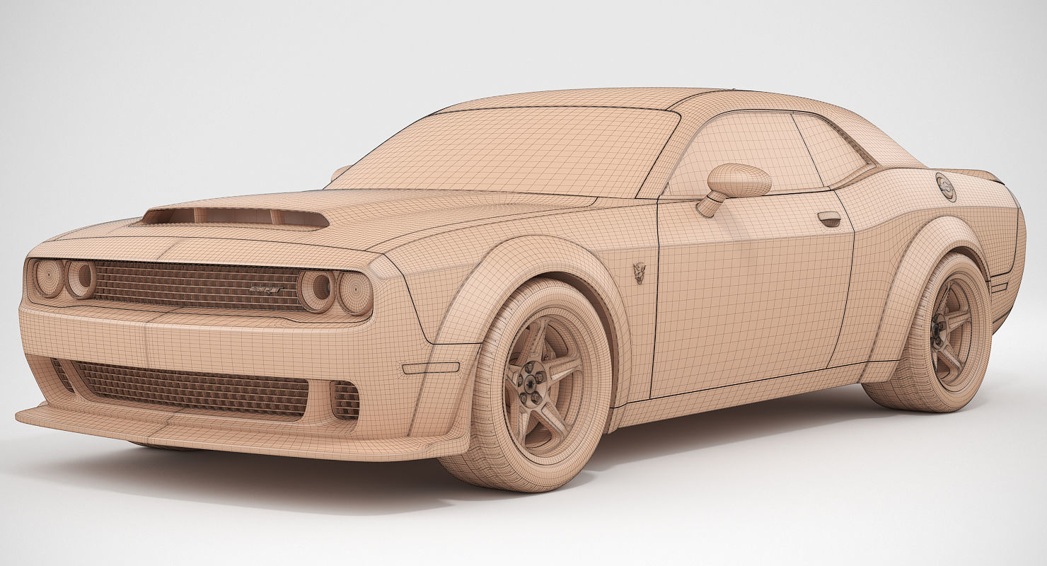 Dodge Challenger SRT Demon 2018 3D model_13