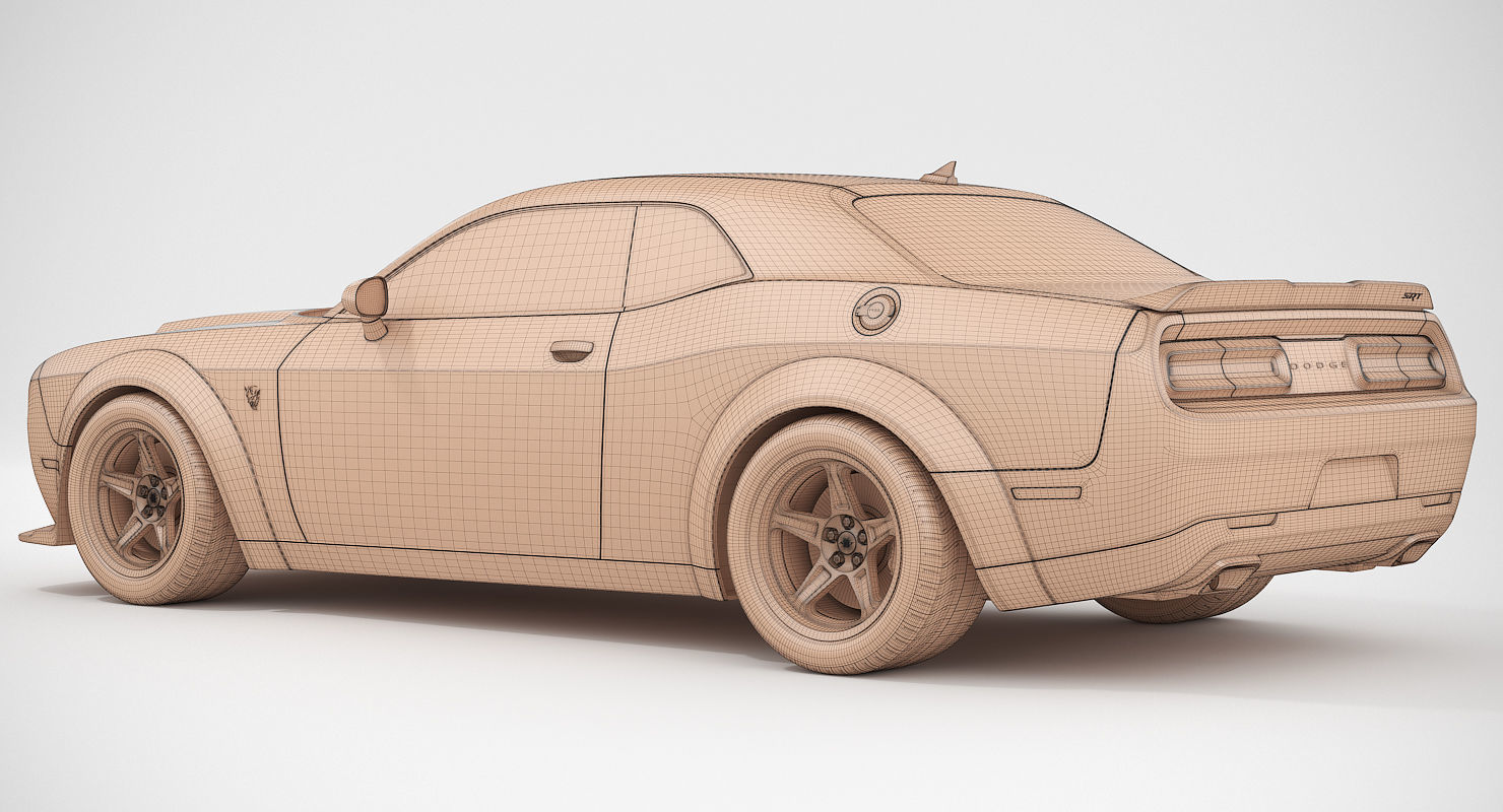 Dodge Challenger SRT Demon 2018 3D model_14