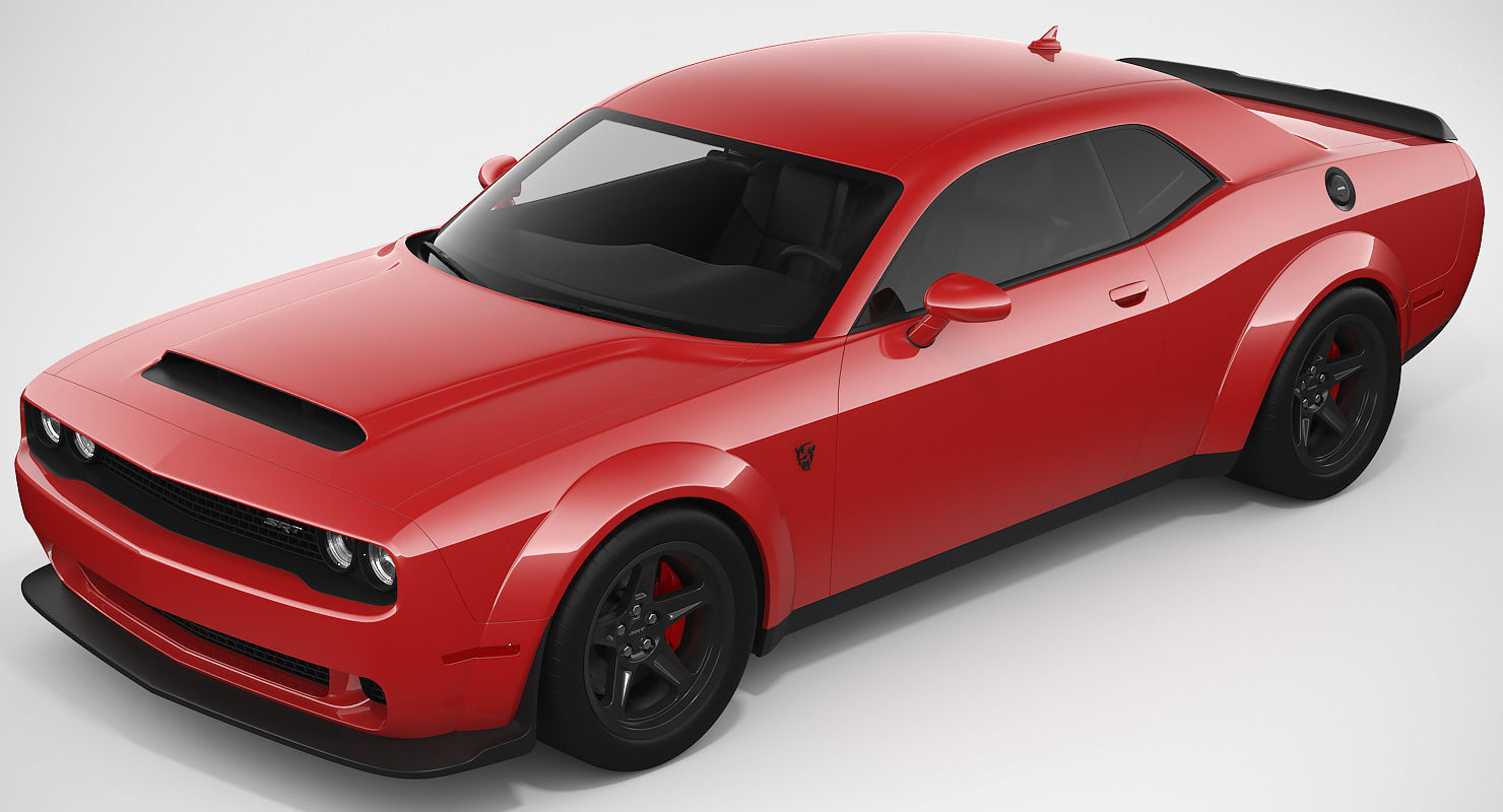 Dodge Challenger SRT Demon 2018 3D model_7