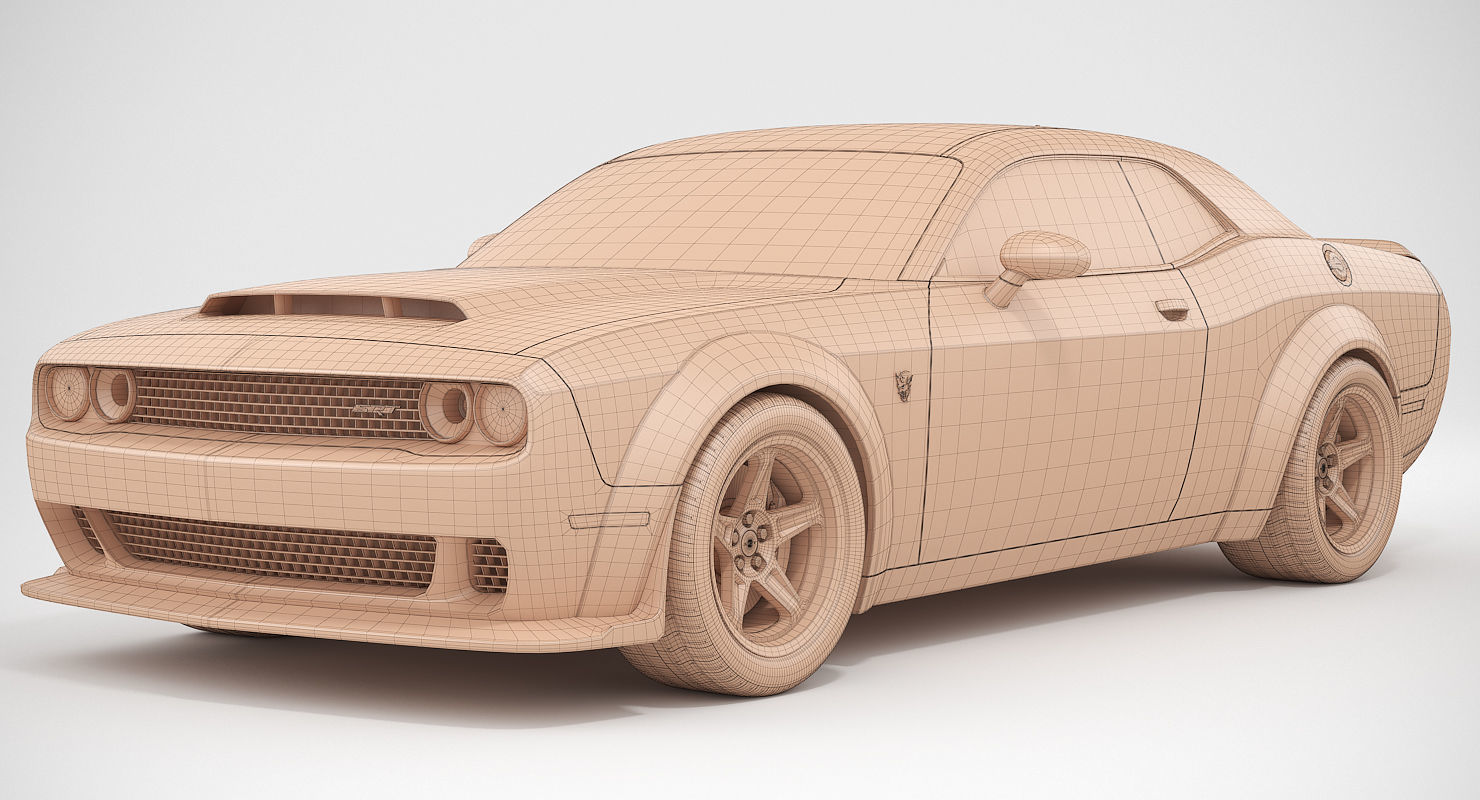 Dodge Challenger SRT Demon 2018 3D model_11