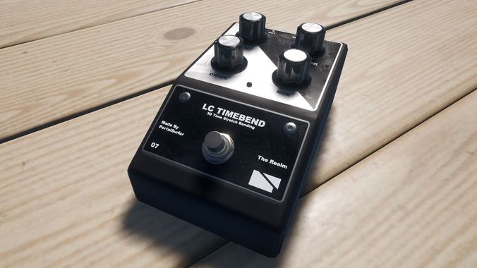 Delay Paddle Low-poly 3D model