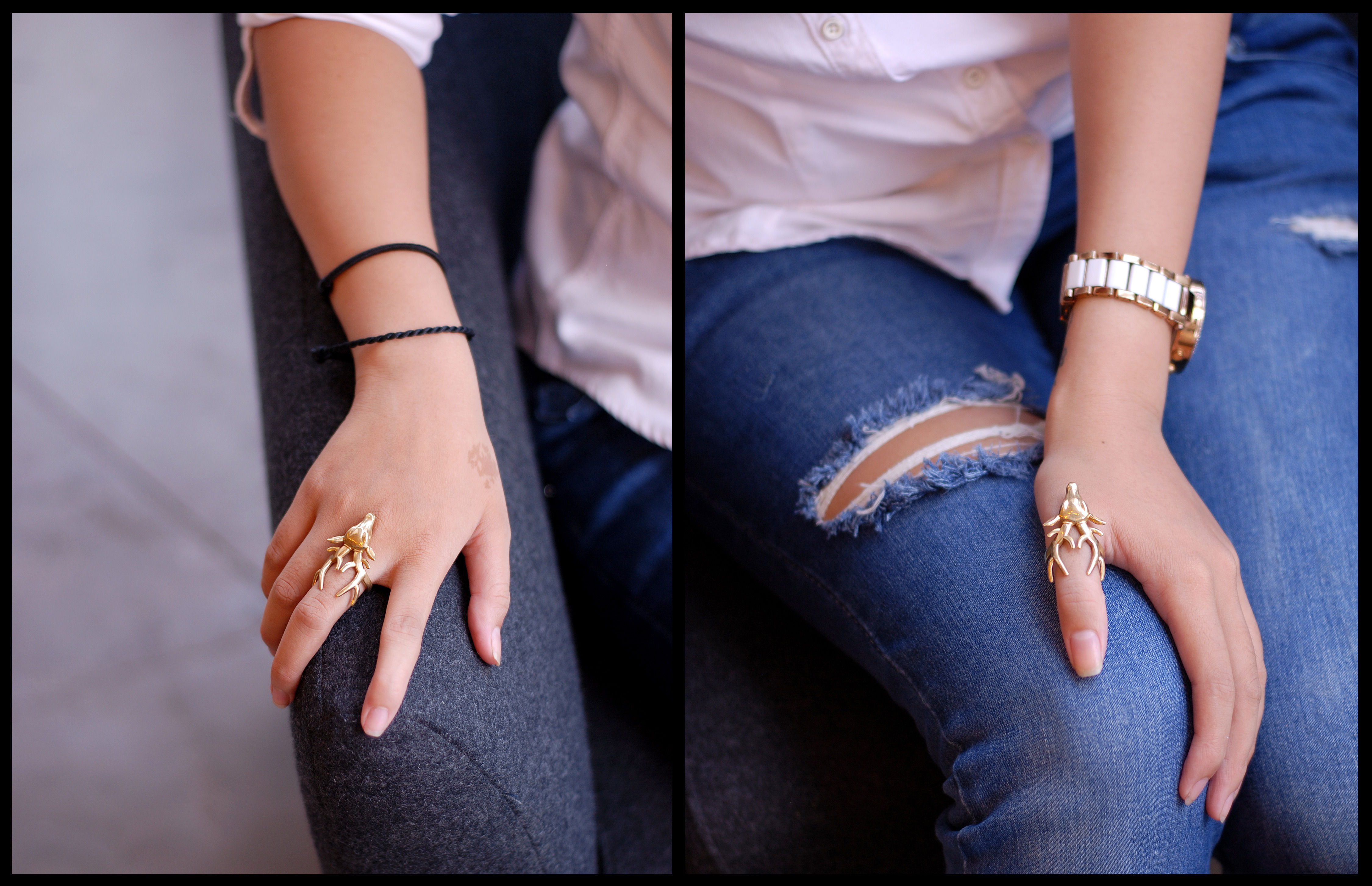 Deer Ring 3D print model_3