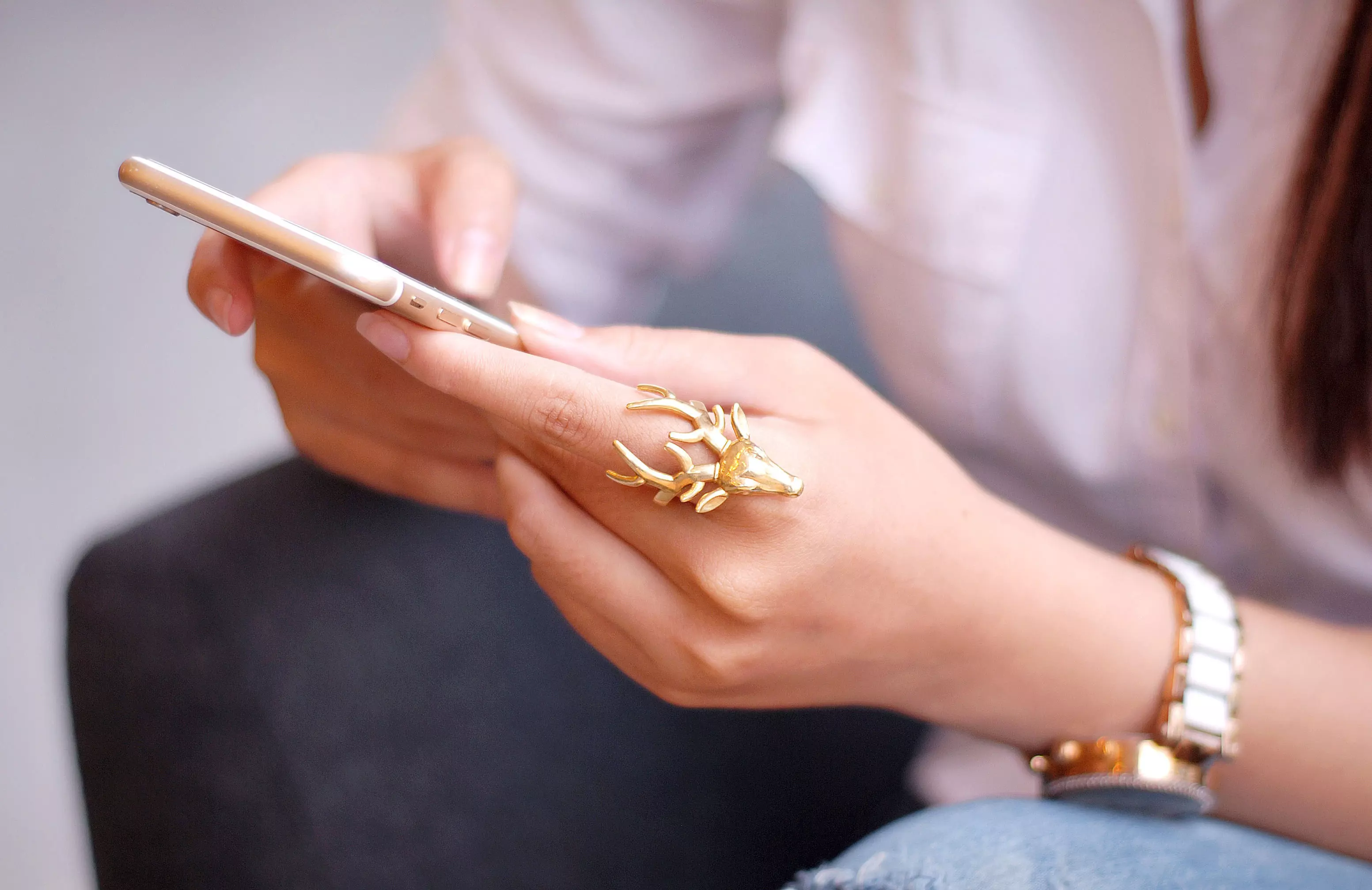 Deer Ring 3D print model_0