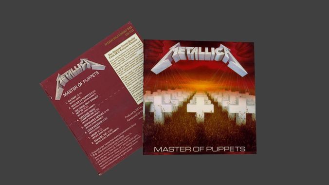 Metallica Master of Puppet original cd 3d model official Low-poly 3D model