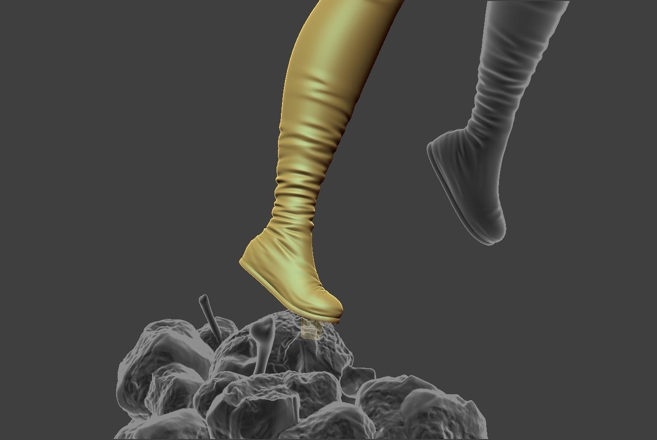 Psylocke Pose 3 3D print model_15