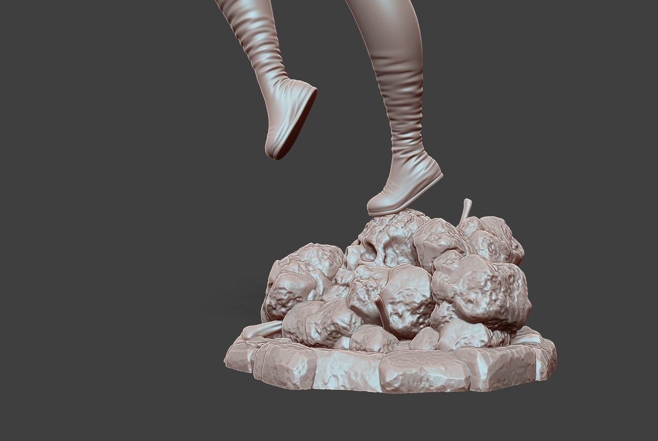 Psylocke Pose 3 3D print model_12