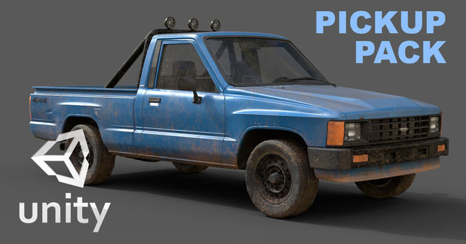 Unity 3D Vehicle Pack Low-poly 3D model