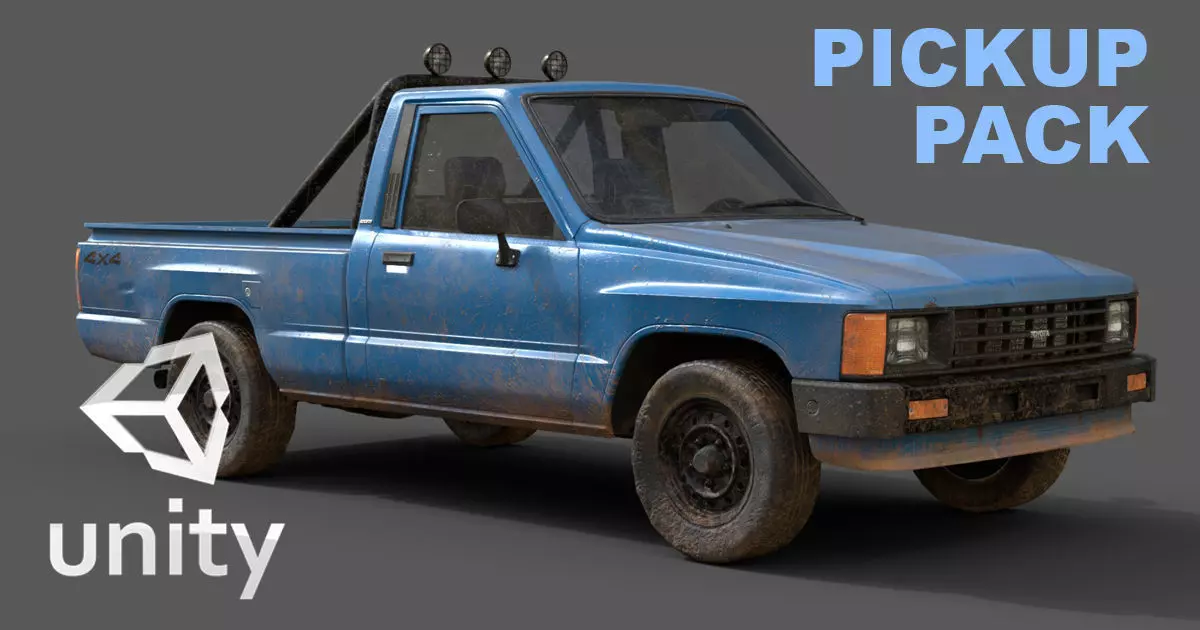 Unity 3D Vehicle Pack Low-poly 3D model_0