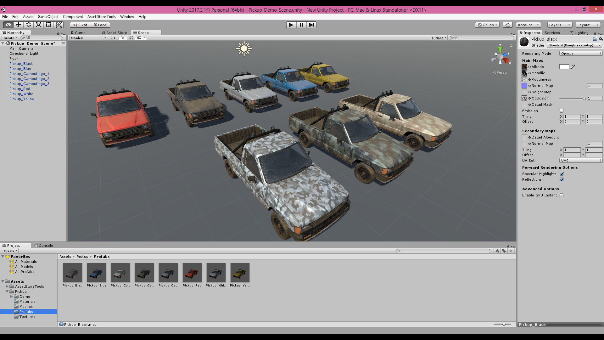 Unity 3D Vehicle Pack Low-poly 3D model_4