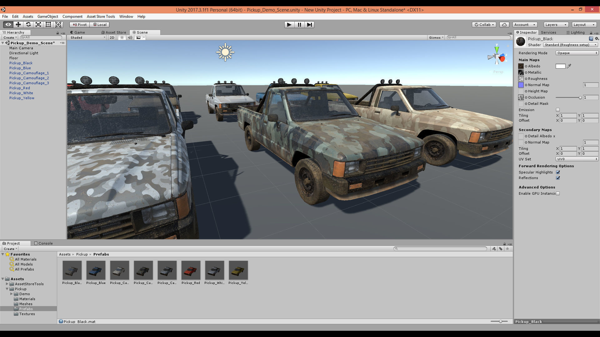 Unity 3D Vehicle Pack Low-poly 3D model_3