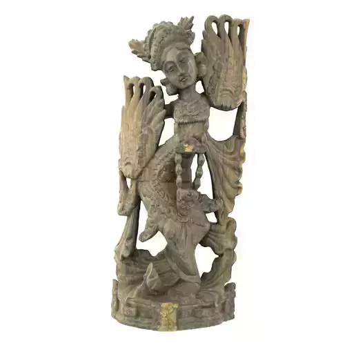 India Carving Low-poly 3D model