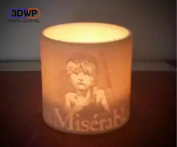Les Miserables Lamp - Tea Light Holder 3D print model