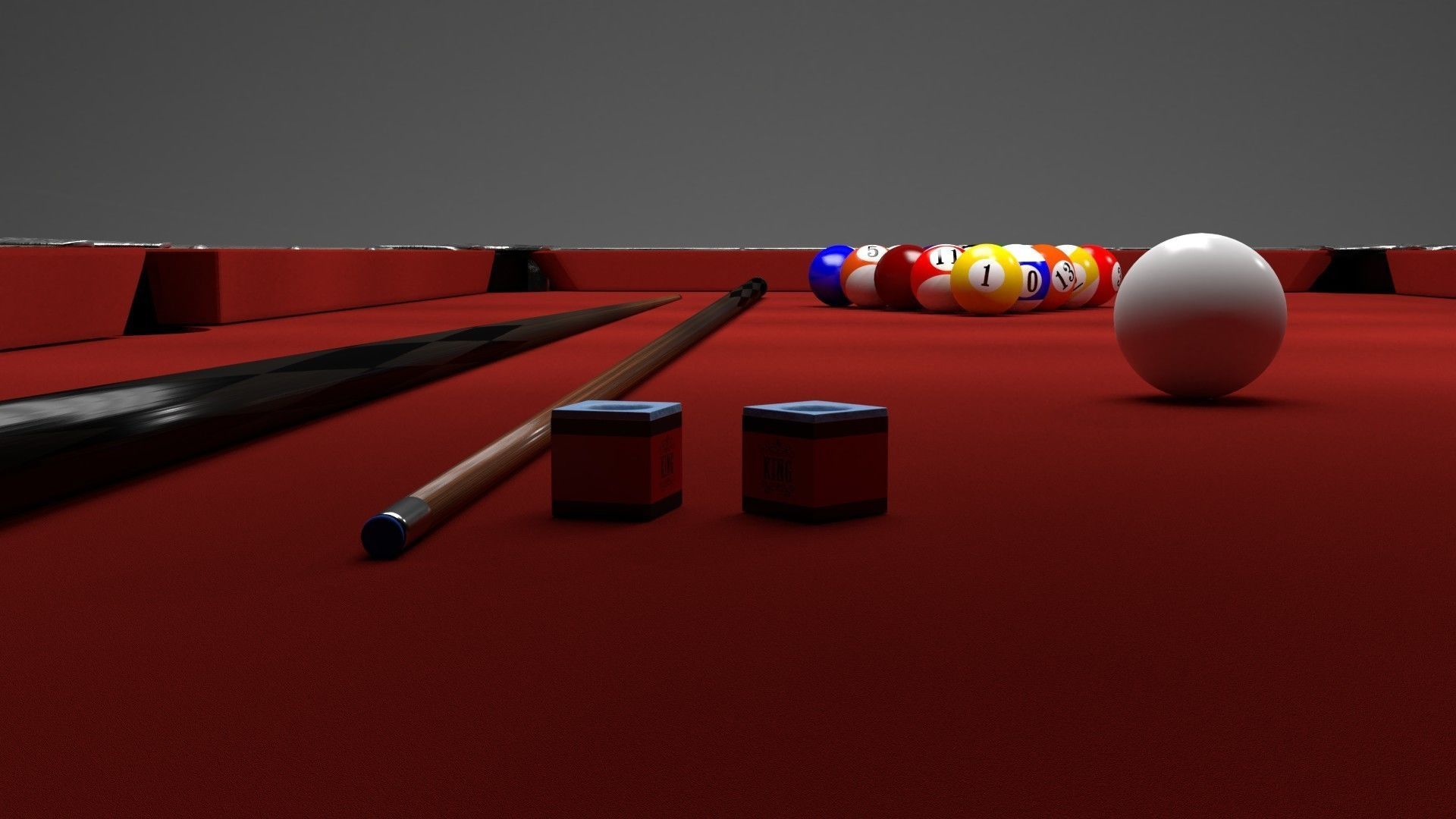 Billiard table 3D model_4