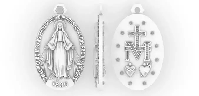 Pendant Bunda maria 3D print model