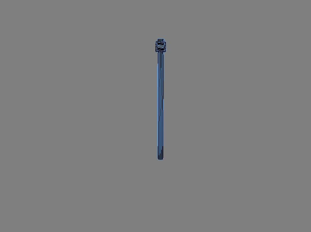 Low-Poly Hammer axe Free low-poly 3D model_3