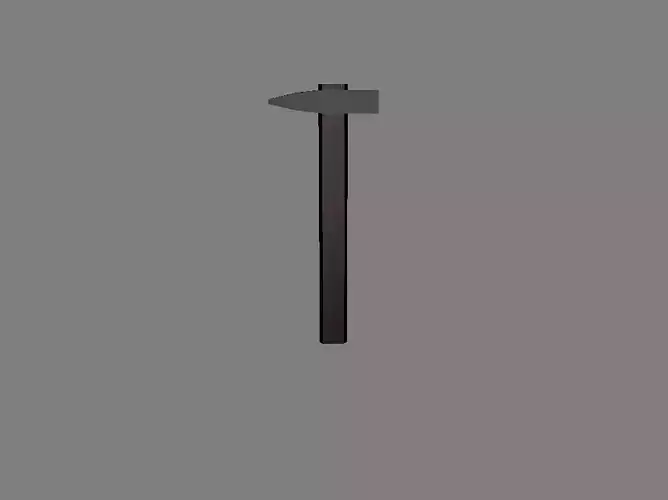Low-Poly Hammer axe