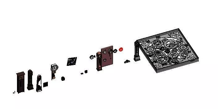 21 Models Clock Revit 2015 3D model