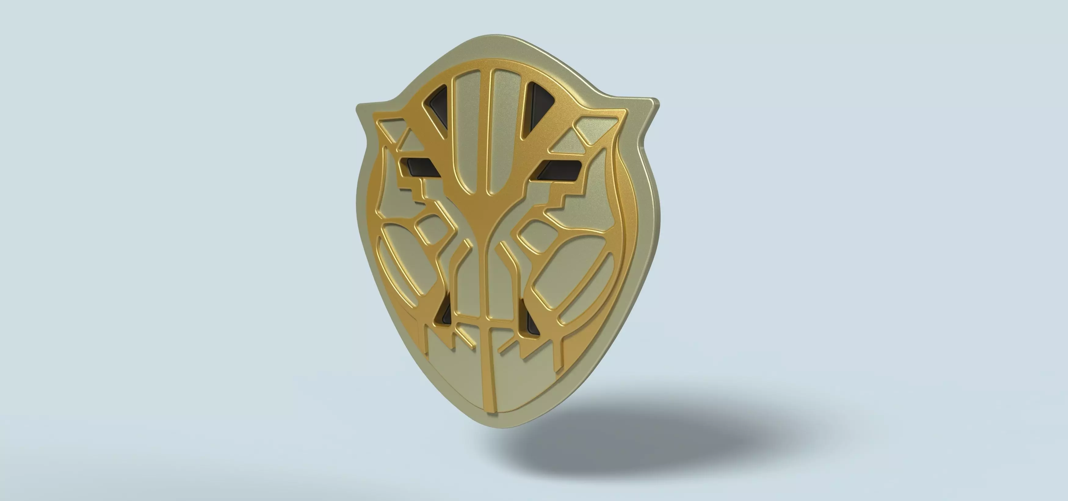 Belt buckle of Dora Milaje from movie Black Panther 3D model_0