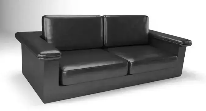 Leather sofa Free 3D print model