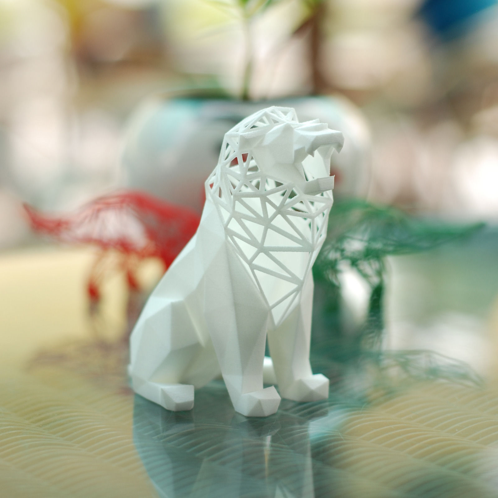 Roaring Lion 3D print model_5