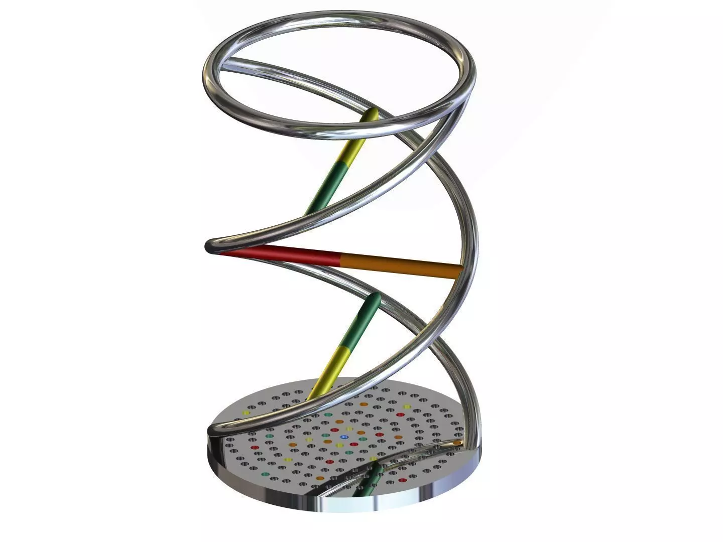 DNA Pencil Holder  3D print model_0