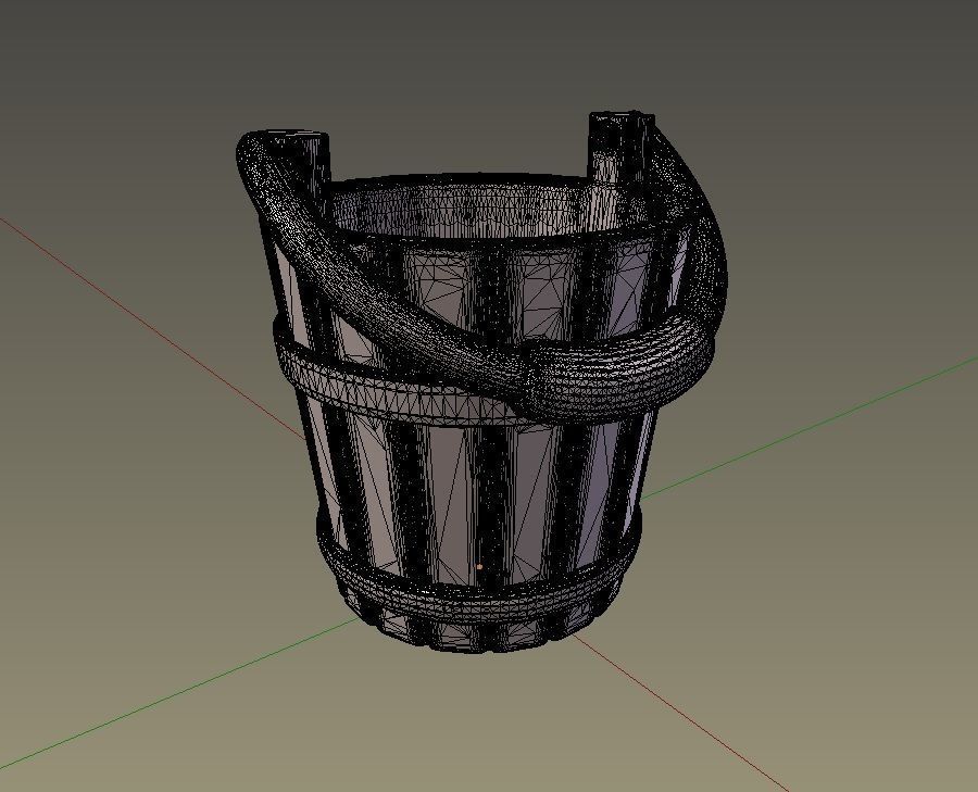 Cartoon props - Bucket 3D print model_5