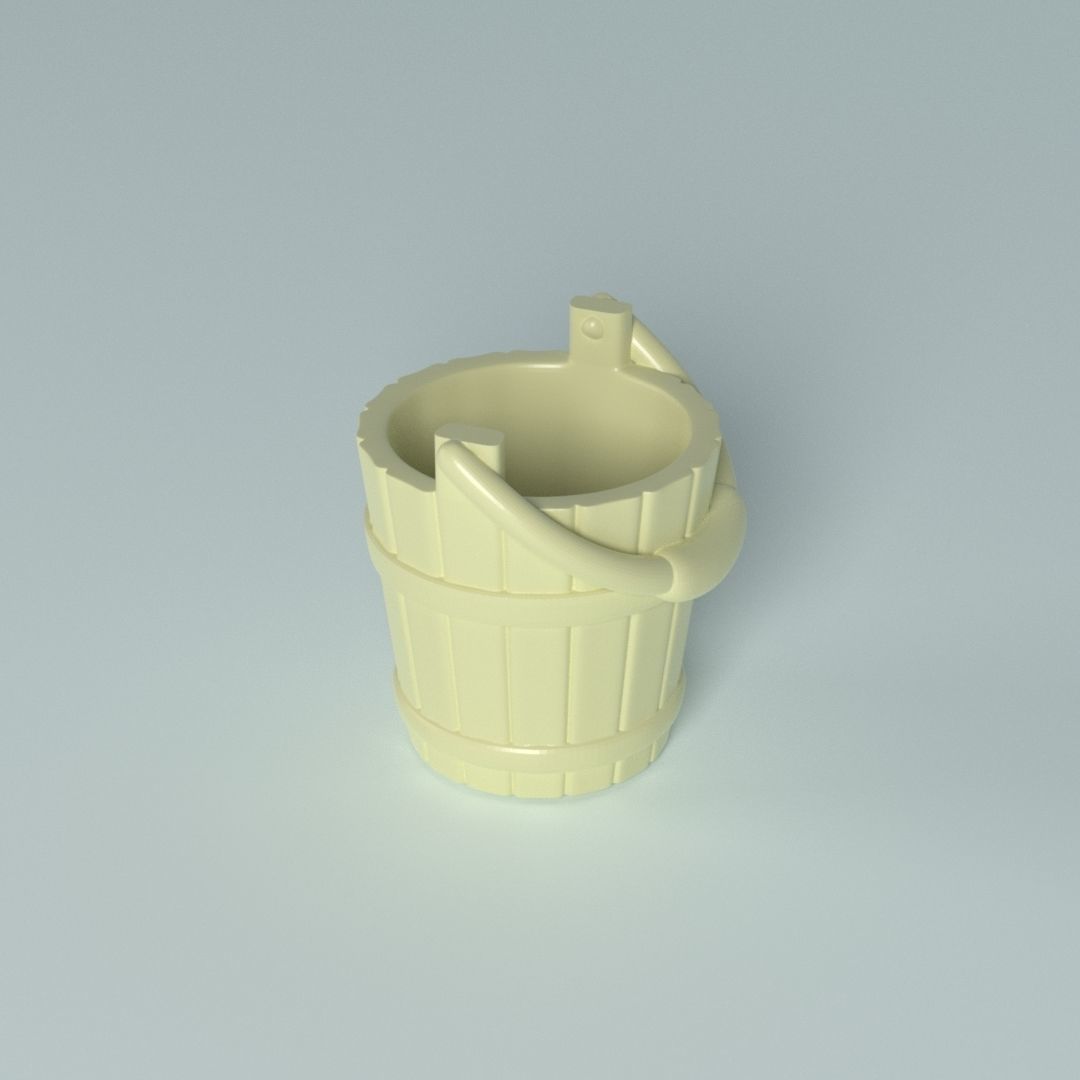 Cartoon props - Bucket 3D print model_4