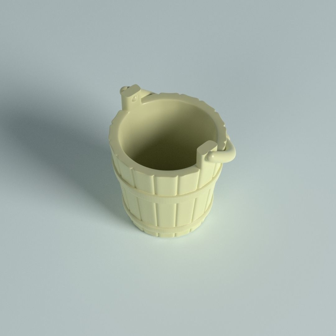 Cartoon props - Bucket 3D print model_1