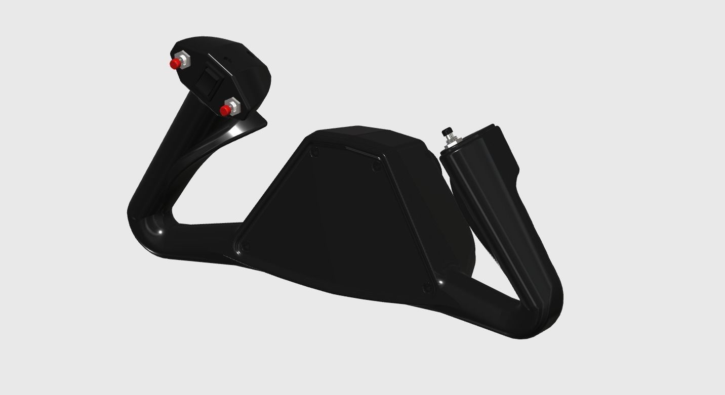 Beechcraft King Air Yoke V1 3D print model_3