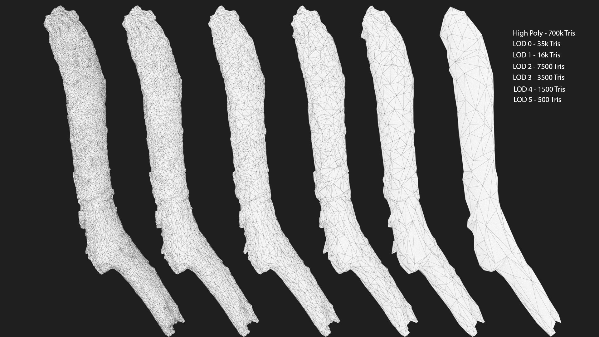 Moss covered sticks Vol 1 Low-poly 3D model_5