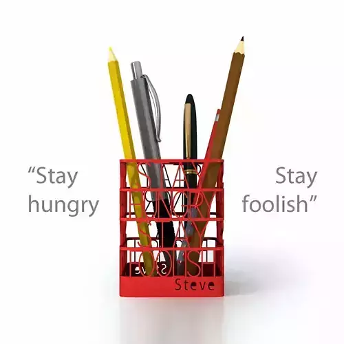 Steve Jobs Quote Pen Holder