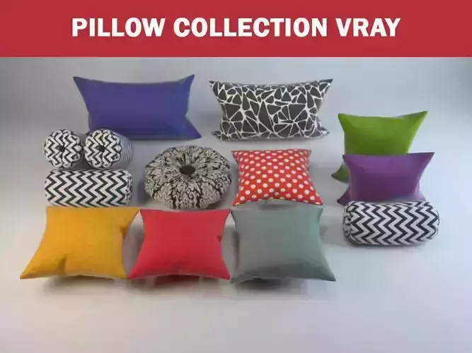 Pillow collection vray