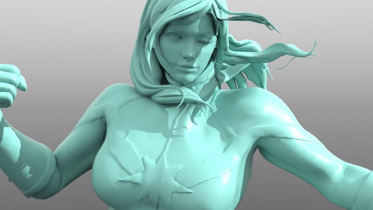 Captain Marvel 3D print model_5