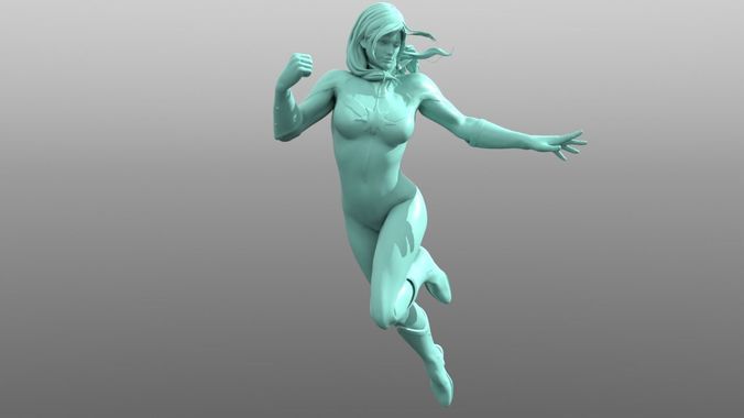 Captain Marvel 3D print model