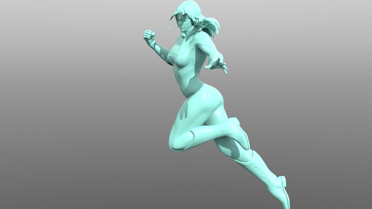 Captain Marvel 3D print model_1