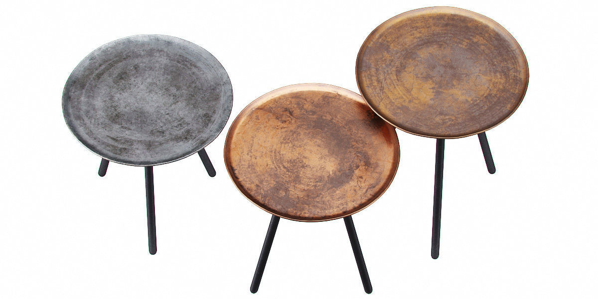 Pols Potten Table Skippy set 3 3D model_1