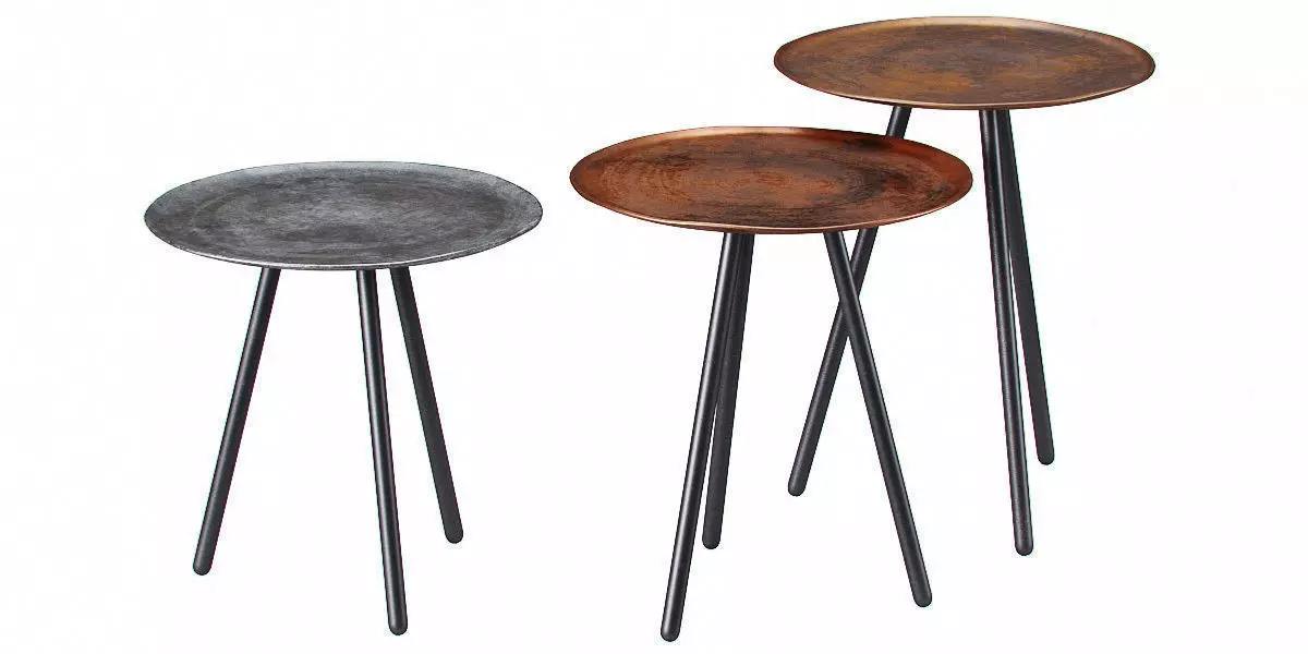 Pols Potten Table Skippy set 3 3D model_0