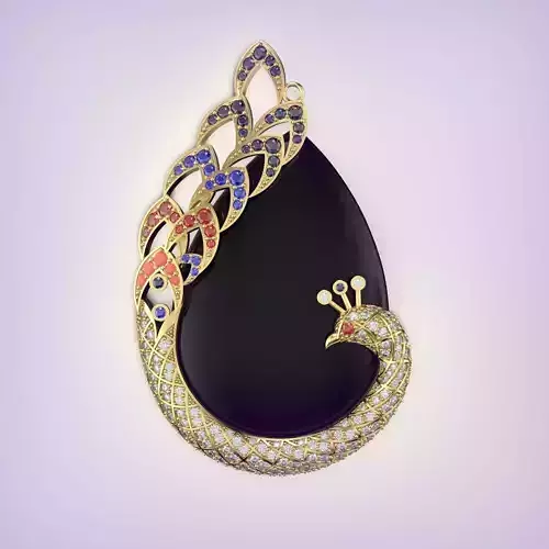 Peacock pendant