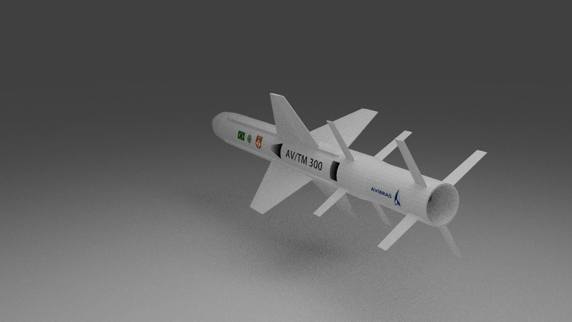 SM-2 Missile Defense Free low-poly 3D model_1