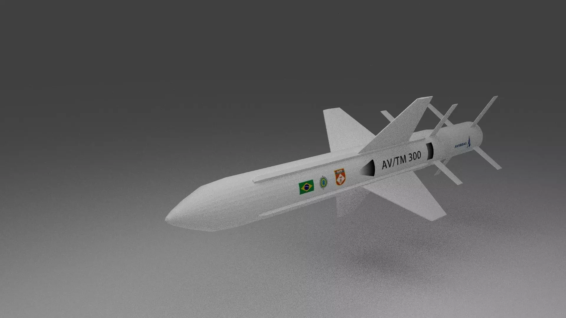 SM-2 Missile Defense Free low-poly 3D model_0