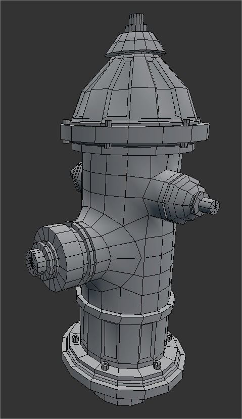Fire hydrant 3D model_6