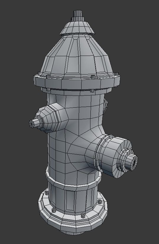 Fire hydrant 3D model_5