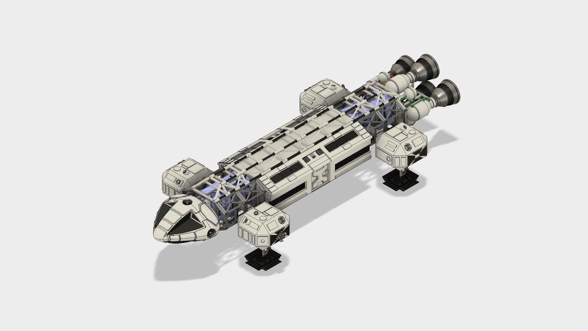 Space 1999 Eagle Transporter 3D print model_7