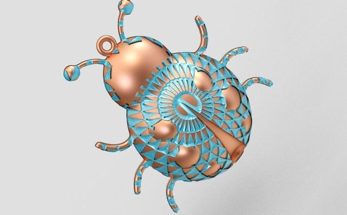 Ladybug Necklace 3D print model