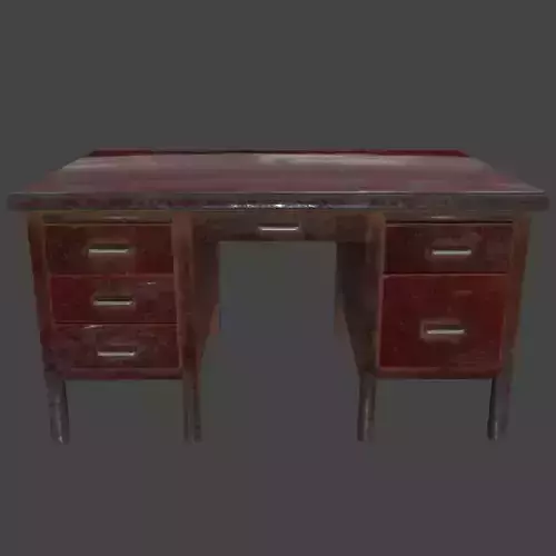 Desk 1 with metal legs