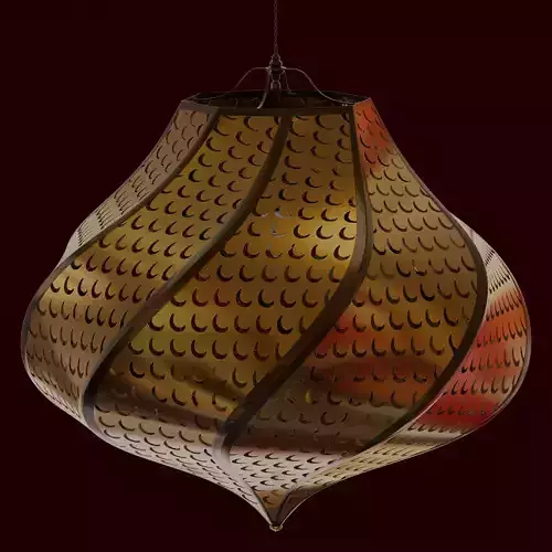 Moroccan Crescent Patterned Lamp