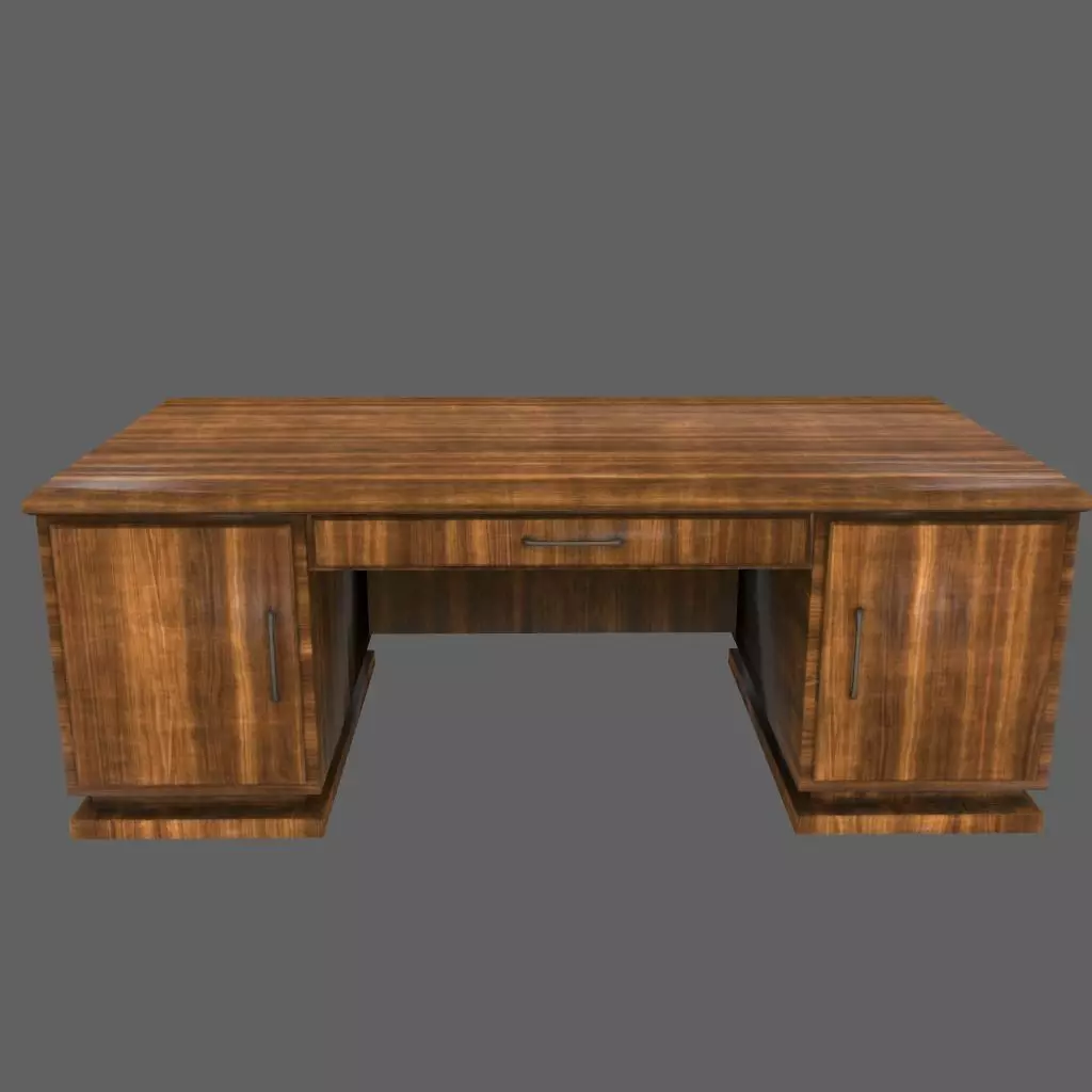 desk 4 art deco style Low-poly 3D model
